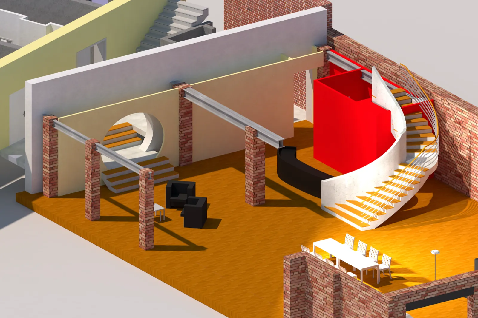 Rendering Freimuthstraße 2, Umbau eines Bestandsobjekts in ein hochwertiges Wohngebäude