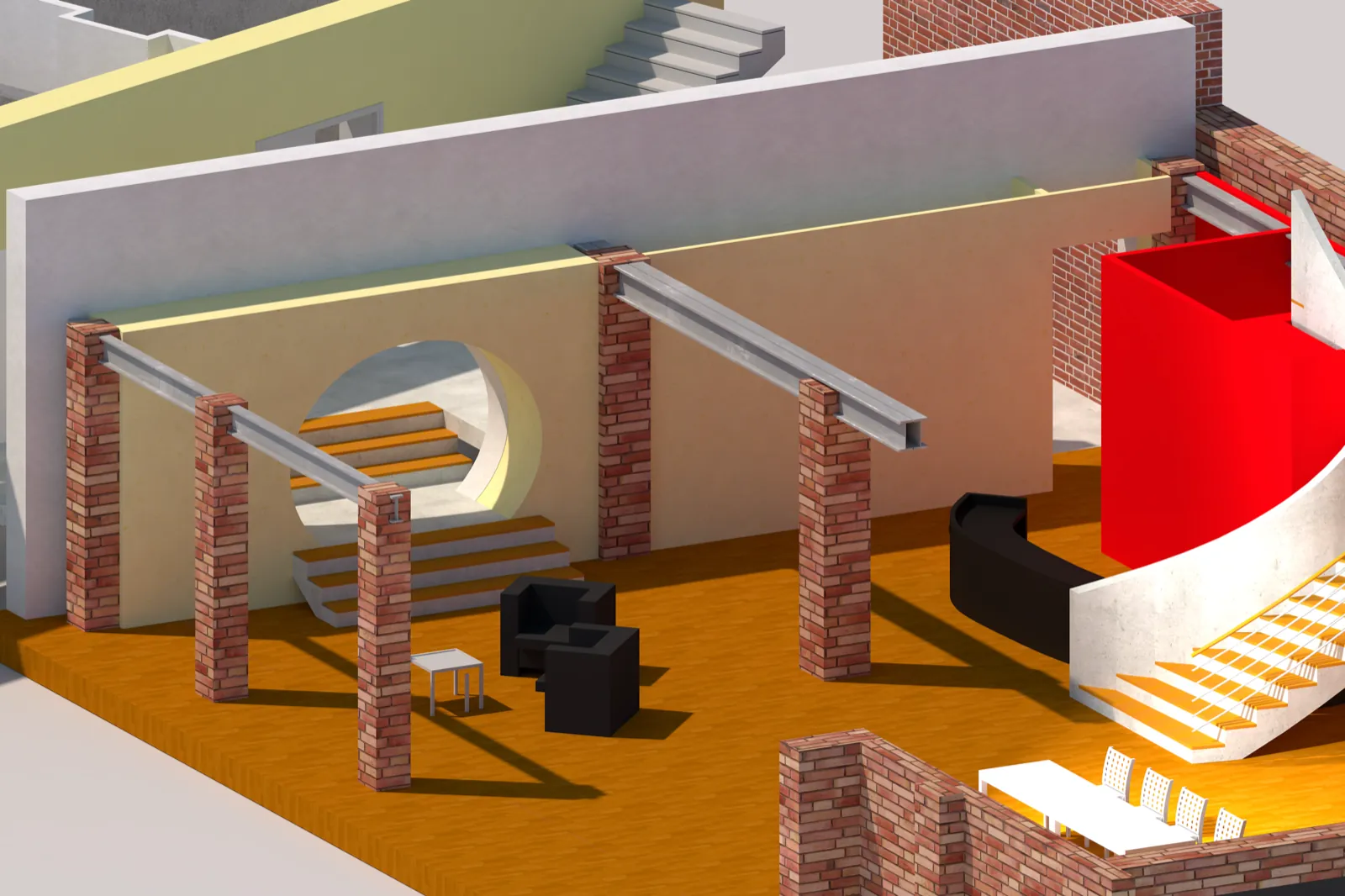 Rendering West-Ansicht Freimuthstraße 2